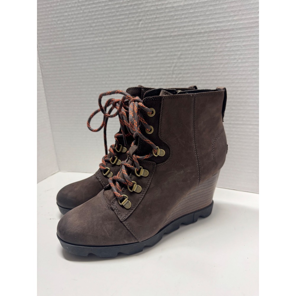 Sorel Joan of Arctic III Wedge Waterproof Boots Brown NL3791-205 Womens 10